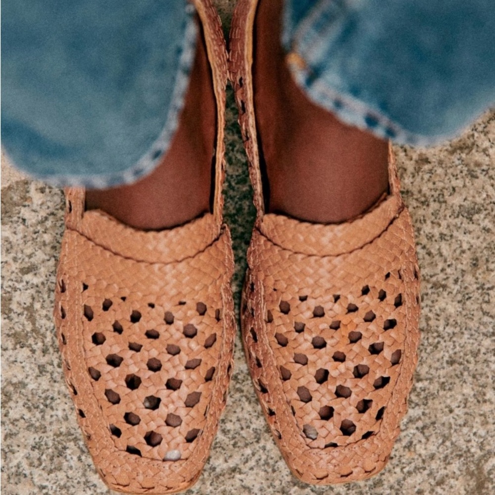 Sézane Naomi Loafers 36/6-Tan- brand new in box